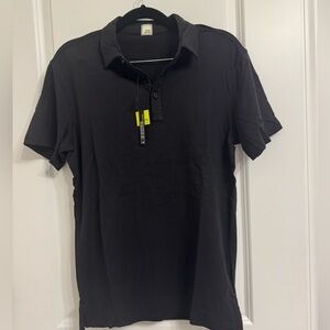 NWT men’s black swet tailor short sleeve polo. size small